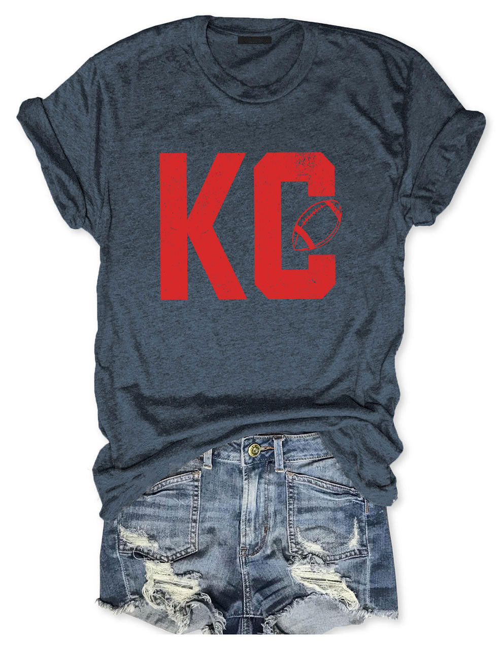 KC Kansas City Football T-Shirt