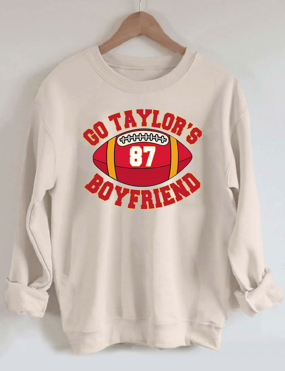 Go Taylor's Boyfriend Kelce Chiefs Football Sweatshirt