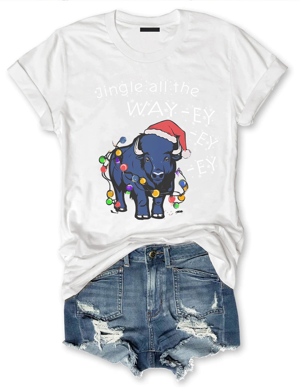 Jingle all the Way-ey-ey-ey Buffalo Bills Christmas T-Shirt