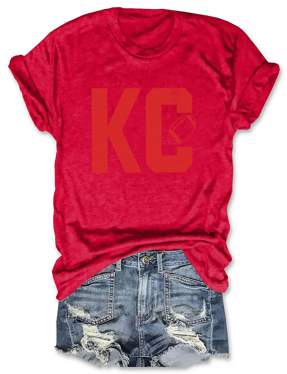 KC Kansas City Football T-Shirt