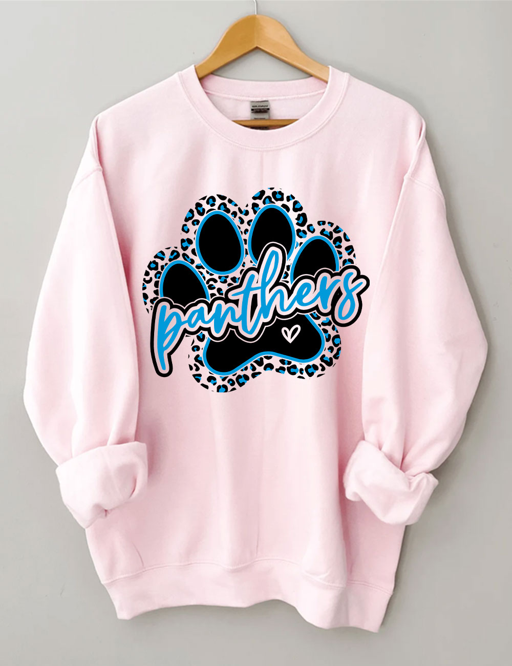Leopard Panthers Paw Football Sweatshirt