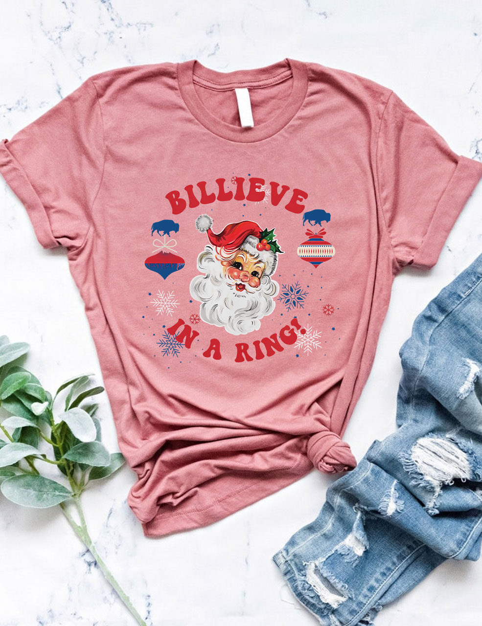 Billieve Buffalo Christmas T-Shirt