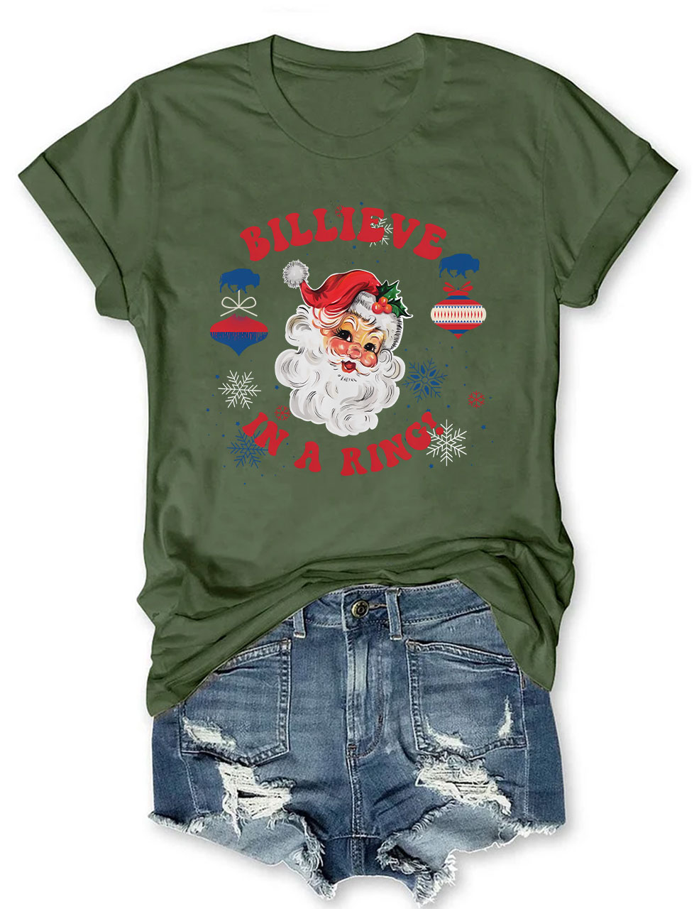 Billieve Buffalo Christmas T-Shirt