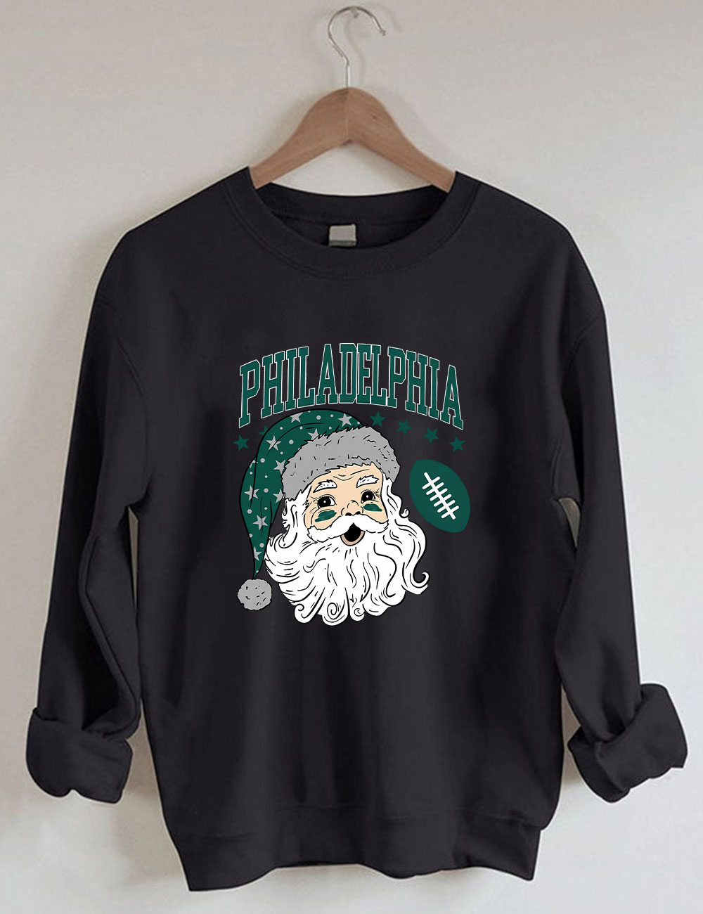 Philadelphia Santa Christmas Football Sweatshirt