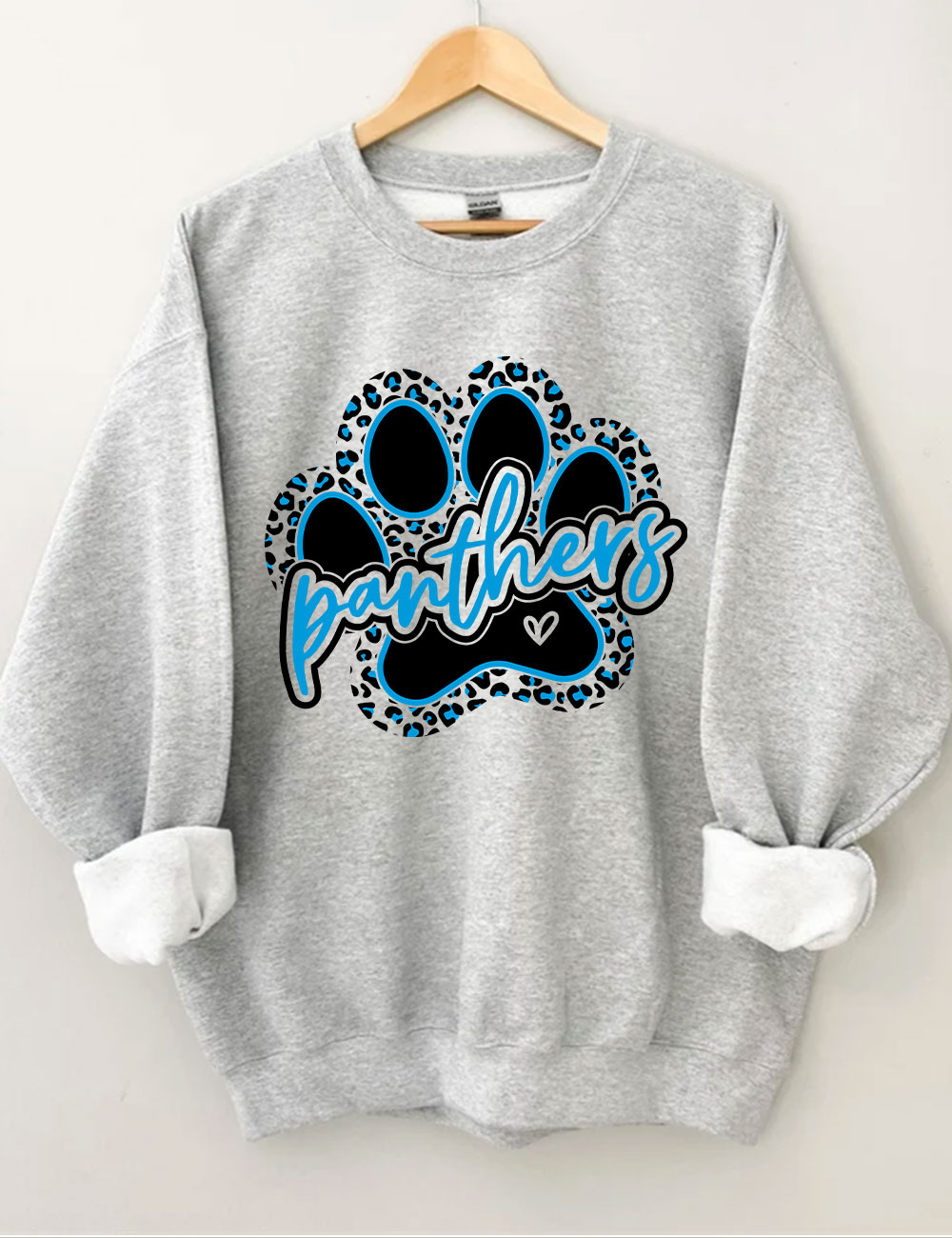 Leopard Panthers Paw Football Sweatshirt