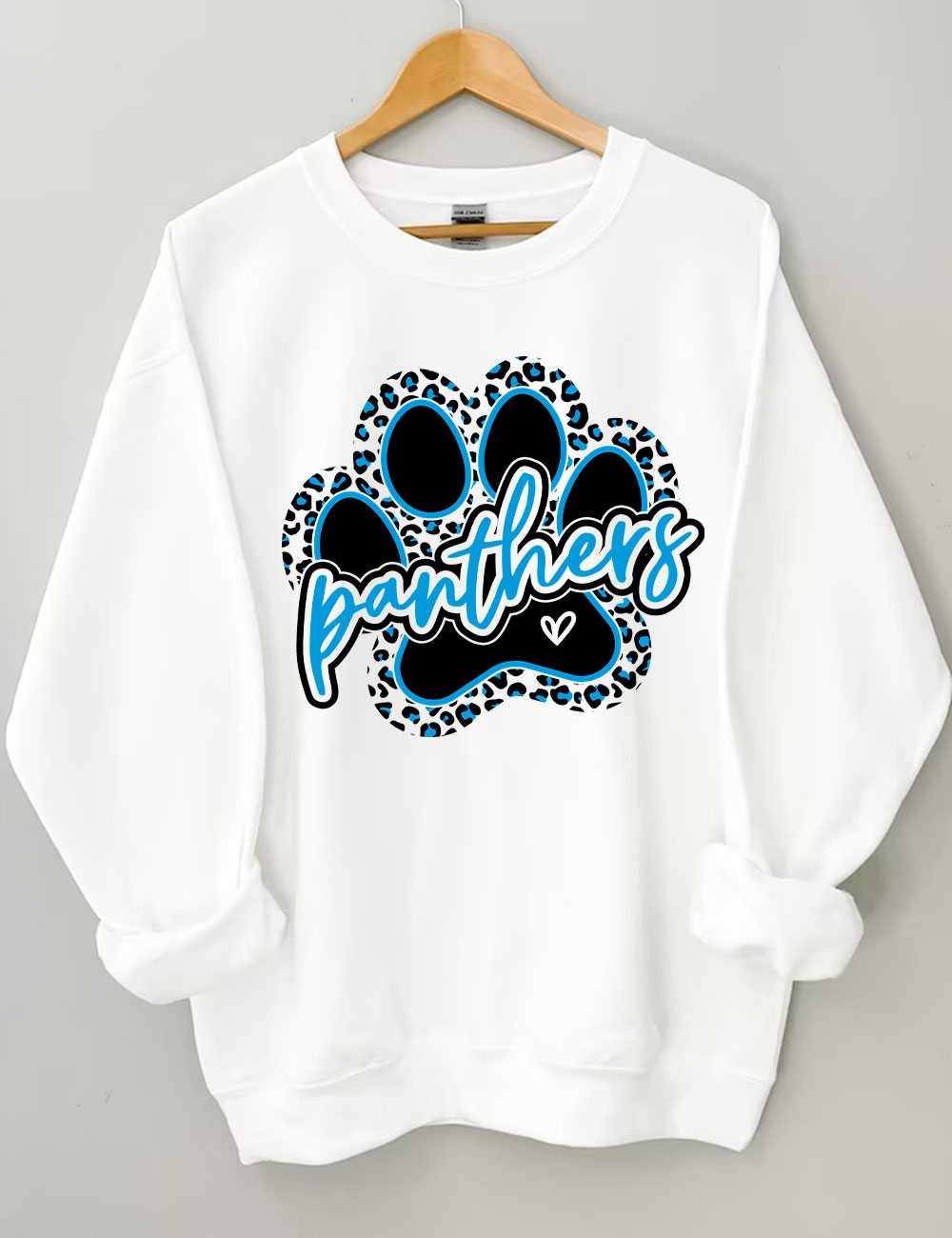 Leopard Panthers Paw Football Sweatshirt