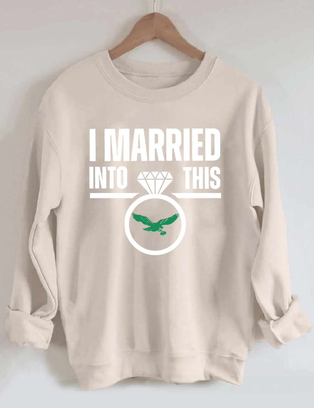 I Married to This Eagles Vintage Football Sweatshirt