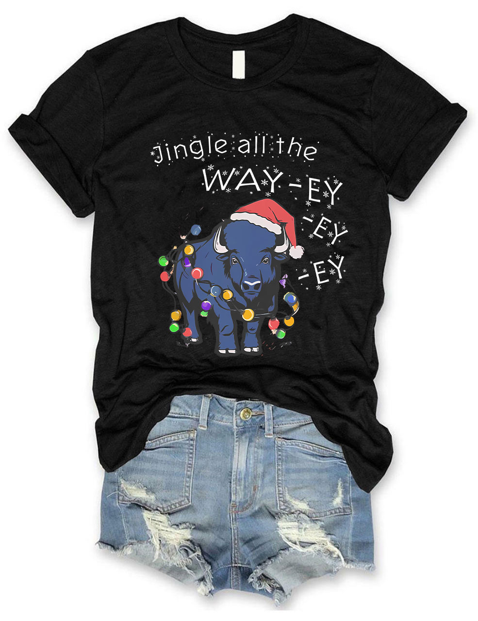 Jingle all the Way-ey-ey-ey Buffalo Bills Christmas T-Shirt