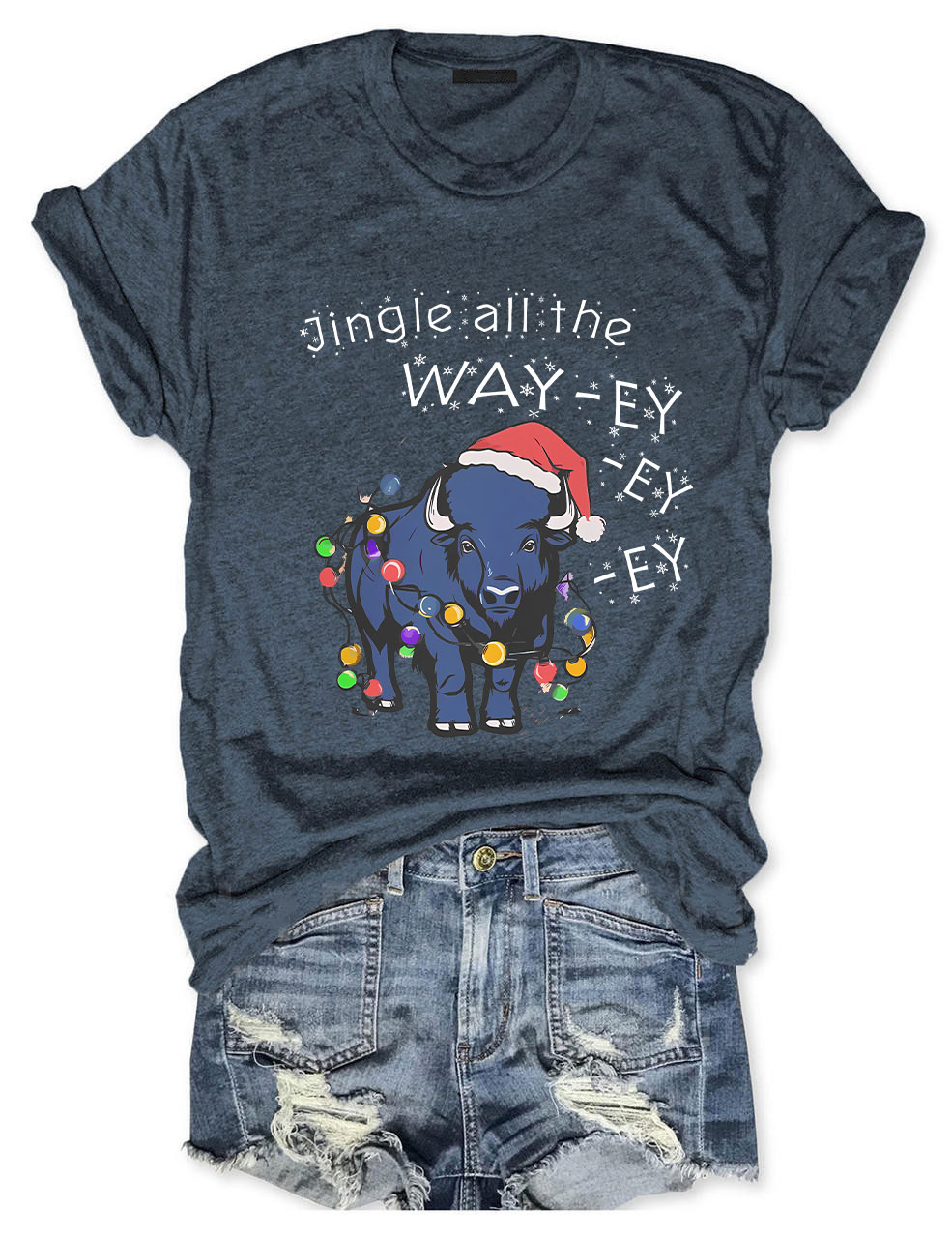 Jingle all the Way-ey-ey-ey Buffalo Bills Christmas T-Shirt