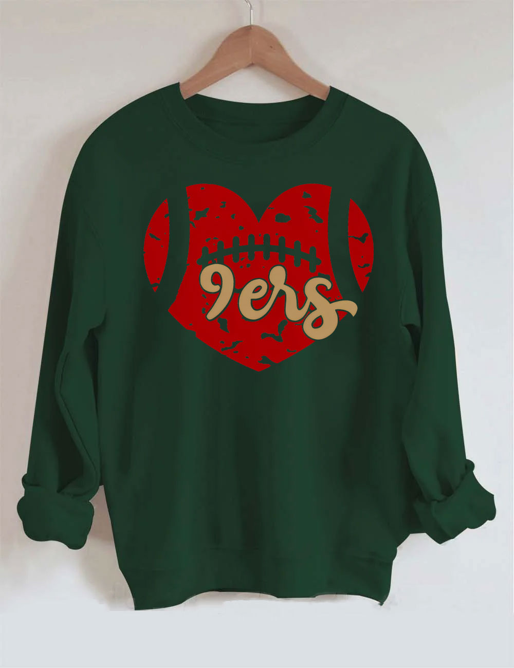 9ers Heart San Francisco Football Sweatshirt