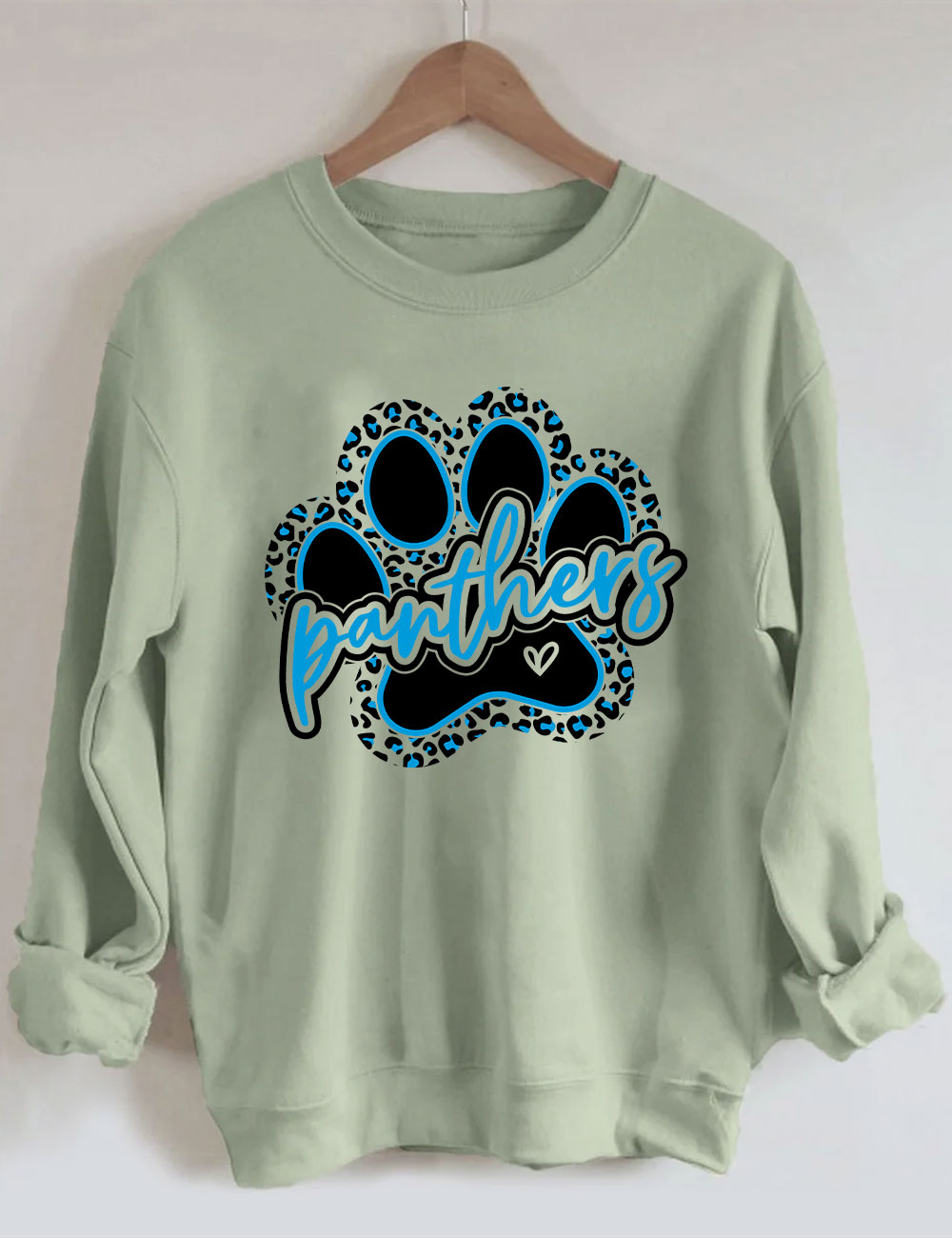 Leopard Panthers Paw Football Sweatshirt