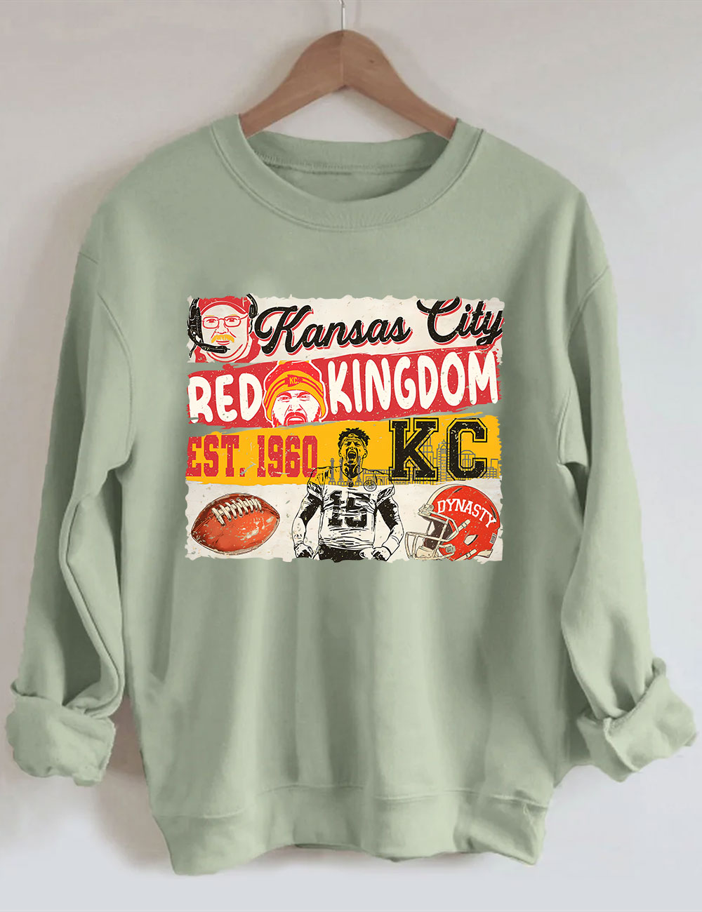 KC Chiefs Red Kingdom Superbowl Football Sweatshirt