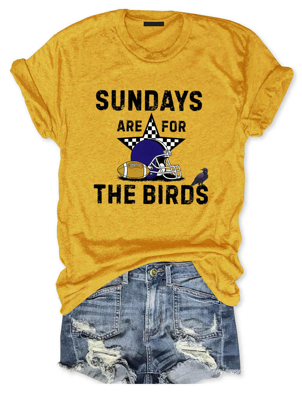 Sundays Are For The Birds Baltimore Funny Football T-Shirt