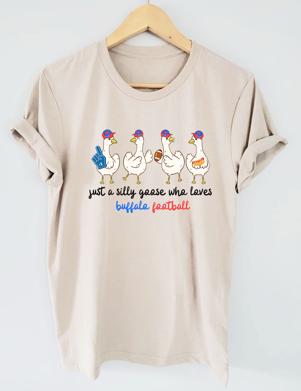 Silly Goose Buffalo Game Day Football T-Shirt