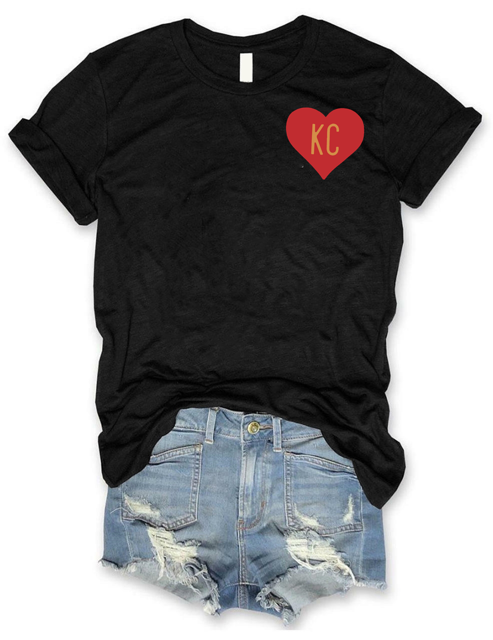KC Heart Custom Number T-shirt