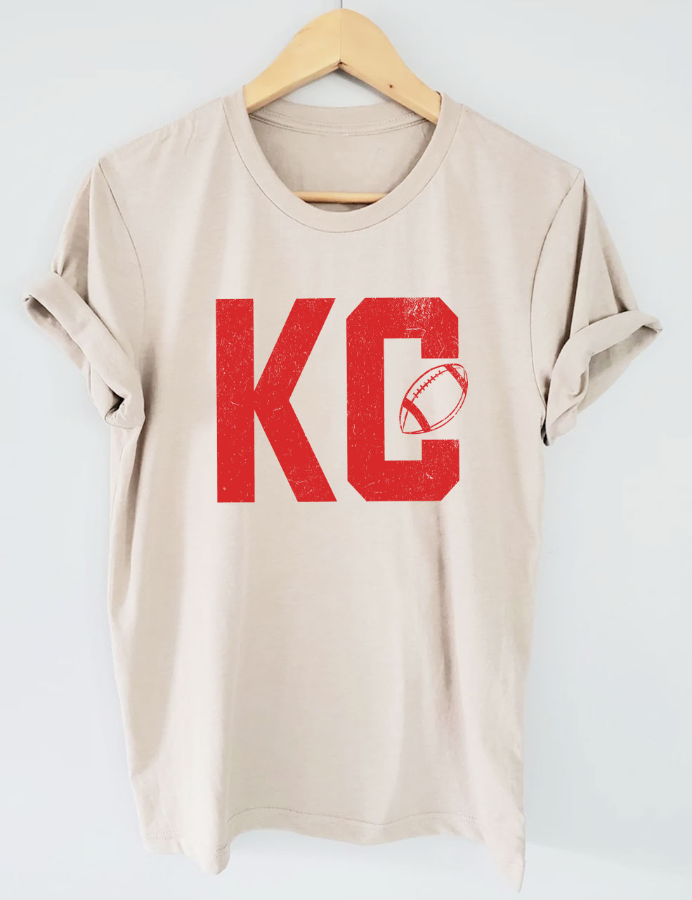 KC Kansas City Football T-Shirt