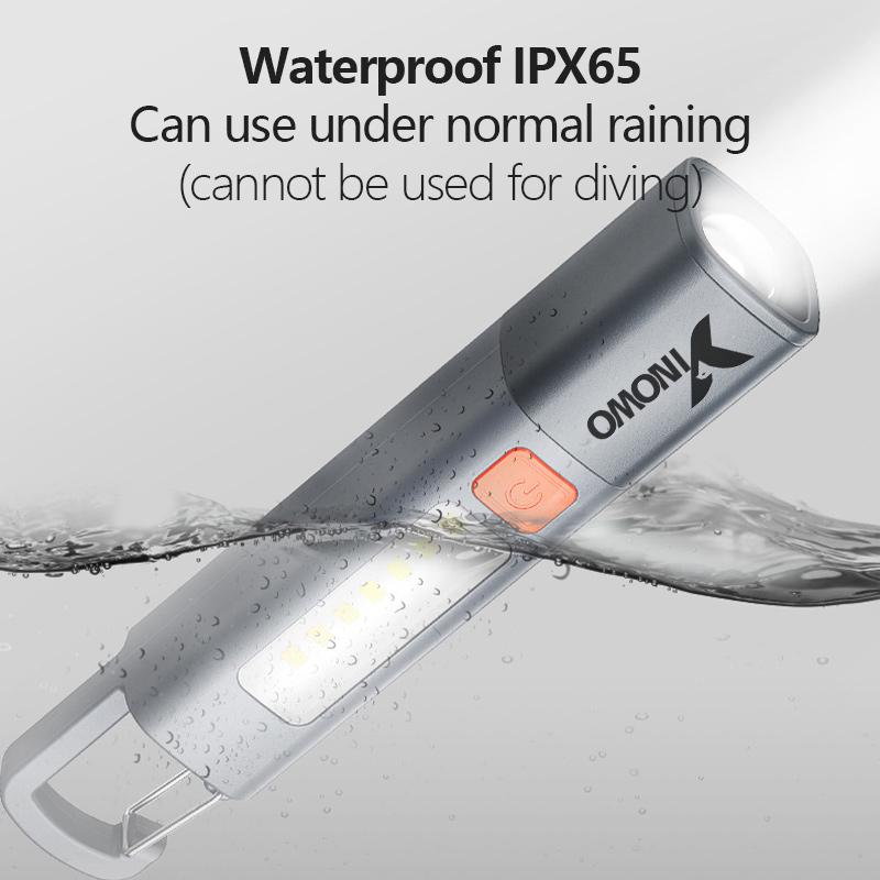 Rechargeable LED Flashlight: 3 Modes, IPX65 Waterproof & Durable for Camping, Fishing, Emergencies, Outdoor/Night Illumination