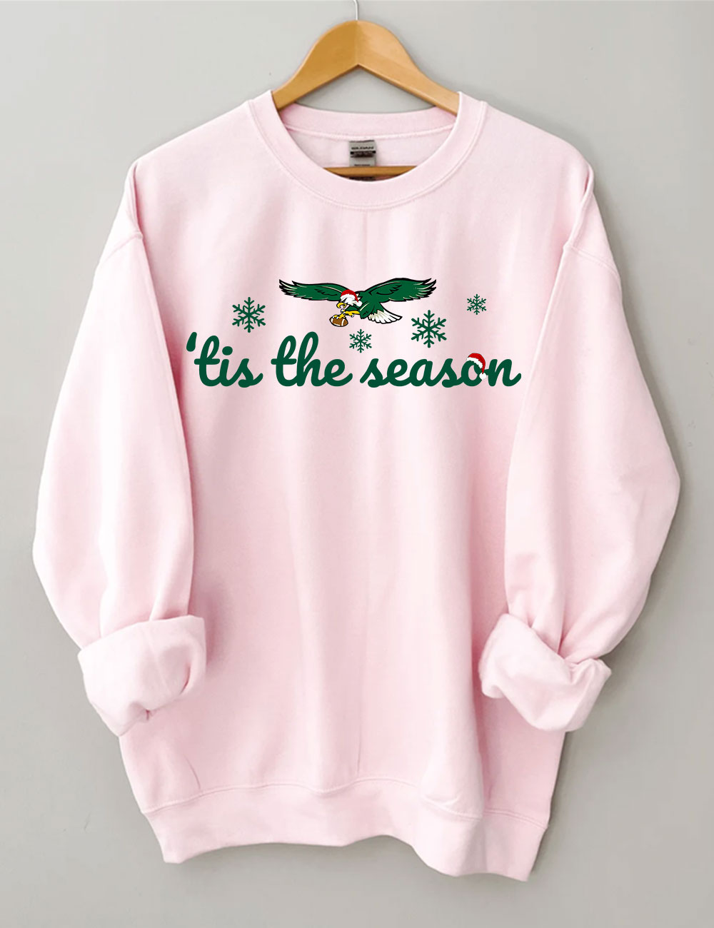 Tis The Season Santa Bird Gang Christmas Football Sweatshirt