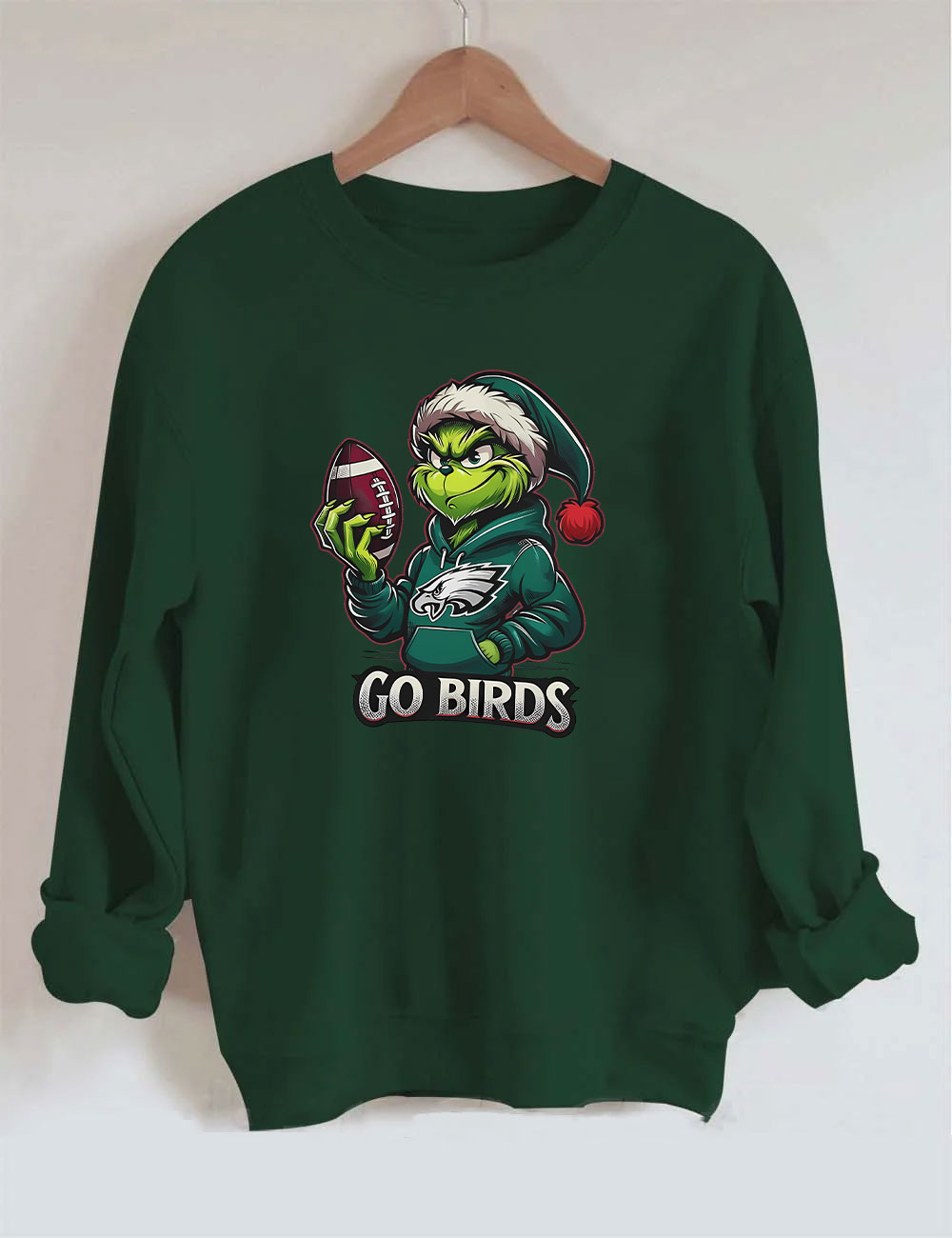 Go Birds Christmas Grinch Football Sweatshirt