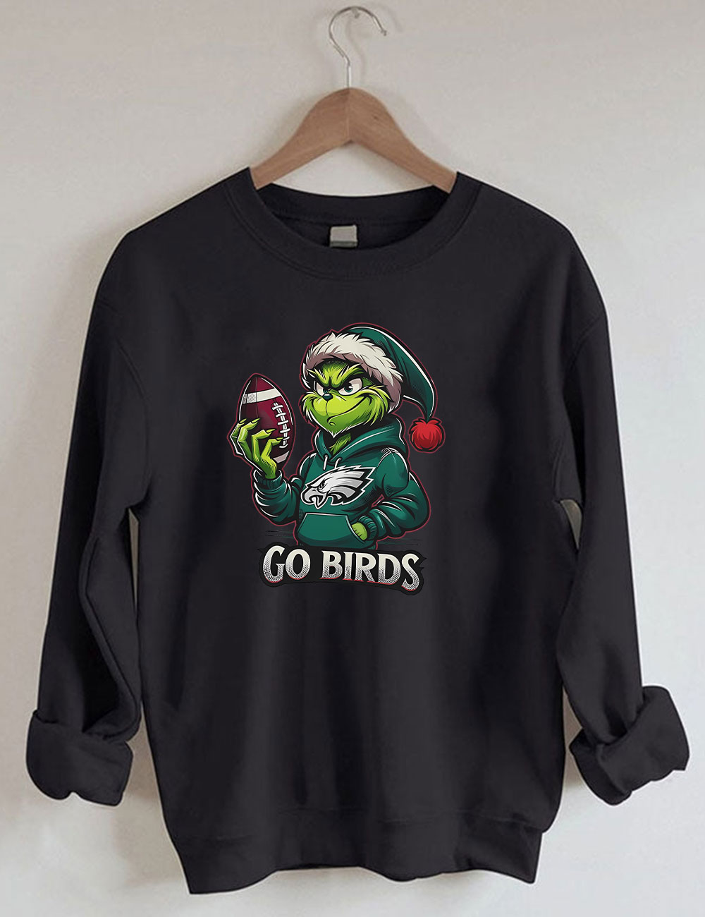 Go Birds Christmas Grinch Football Sweatshirt