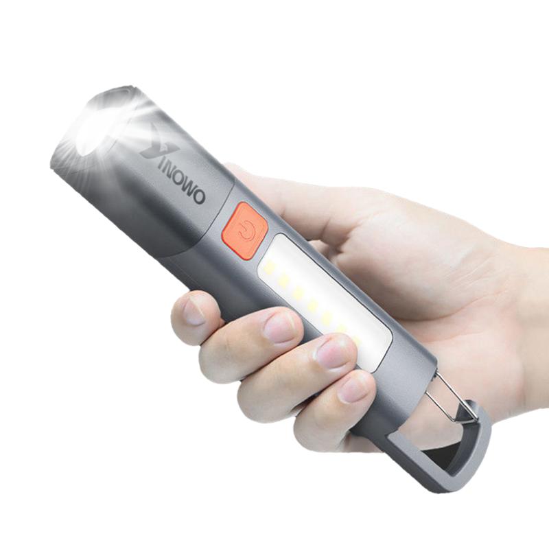 Rechargeable LED Flashlight: 3 Modes, IPX65 Waterproof & Durable for Camping, Fishing, Emergencies, Outdoor/Night Illumination