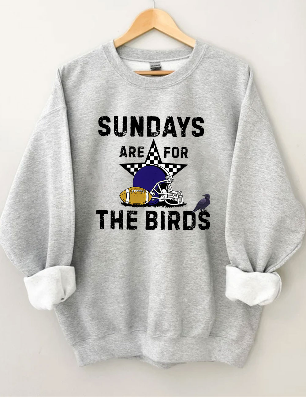 Sundays Are For The Birds Baltimore Funny Football Sweatshirt