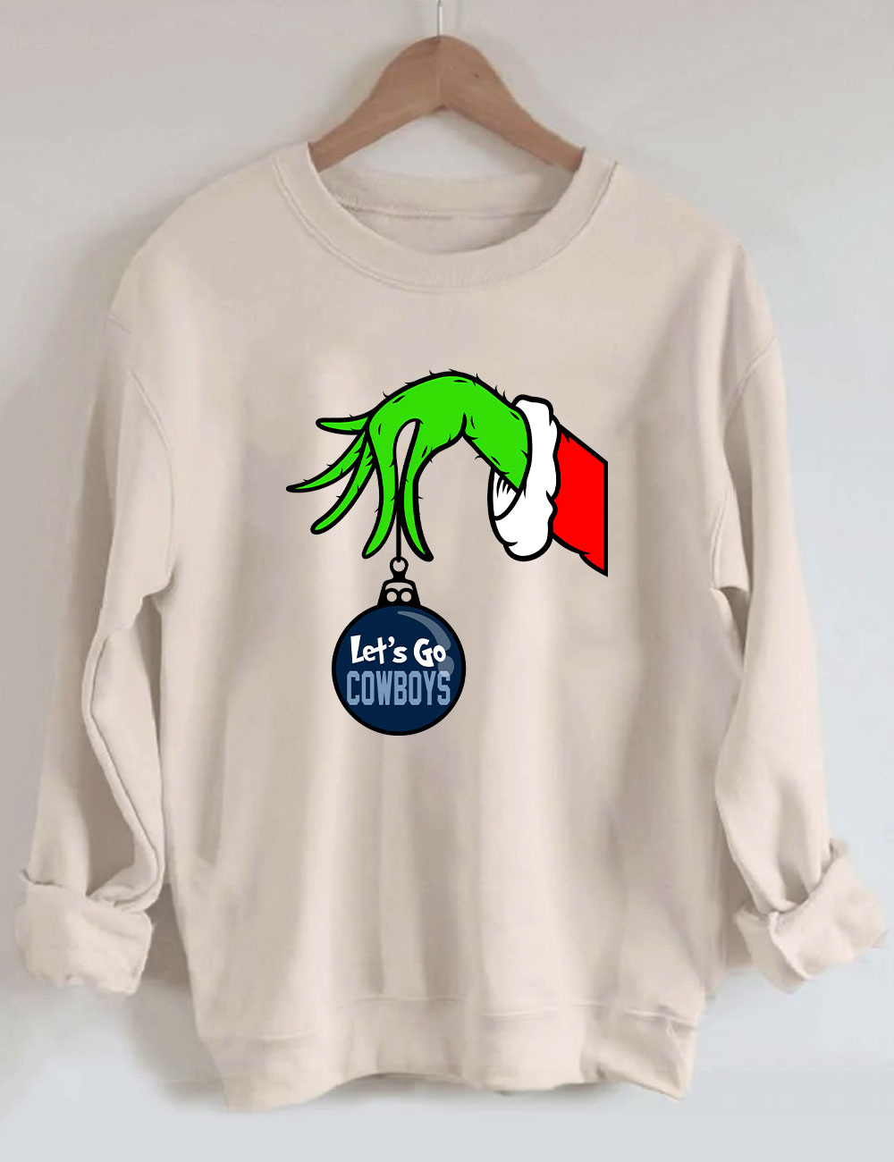 Grinch Cowboys Christmas Sweatshirt
