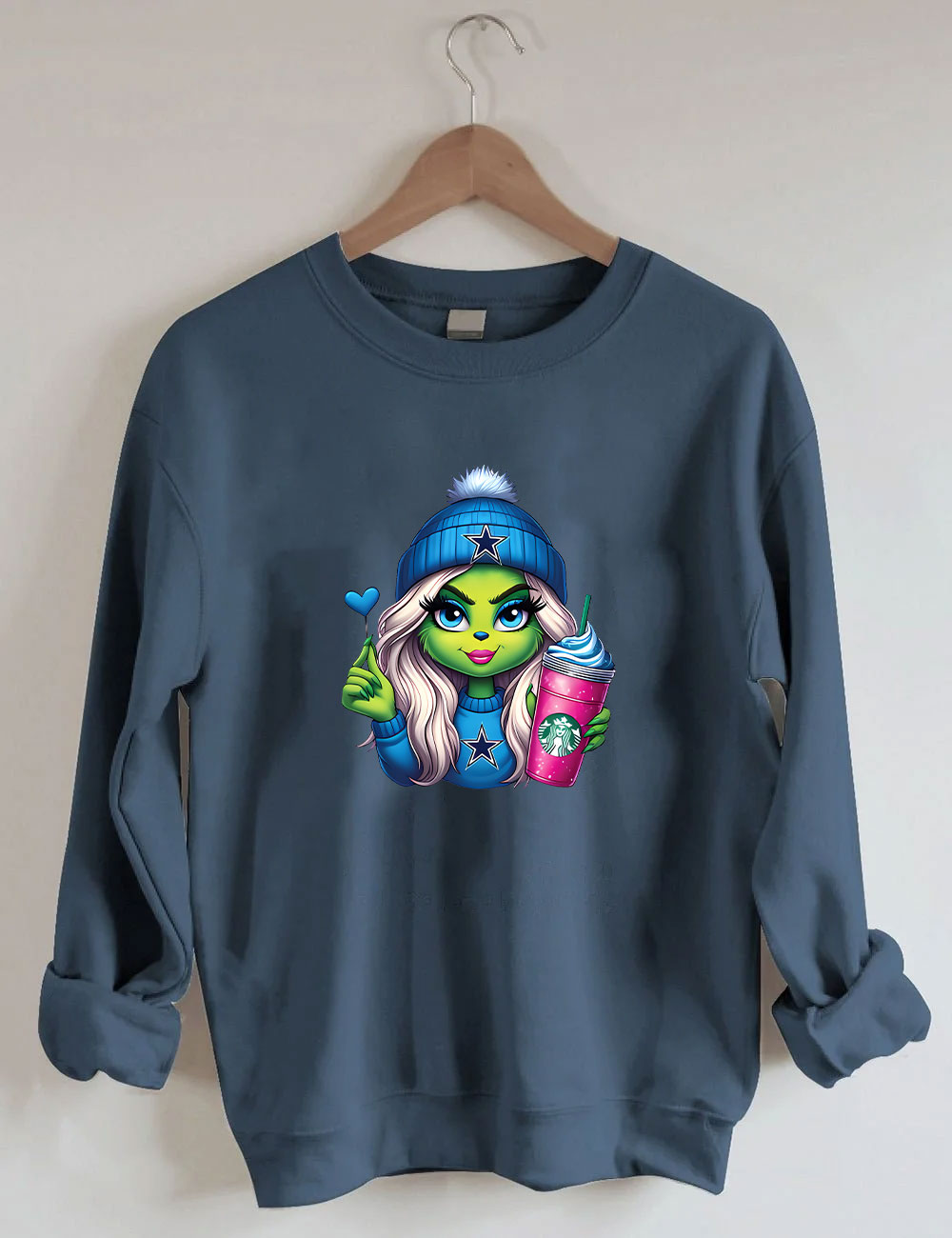 Grinch Cowboys Christmas Sweatshirt