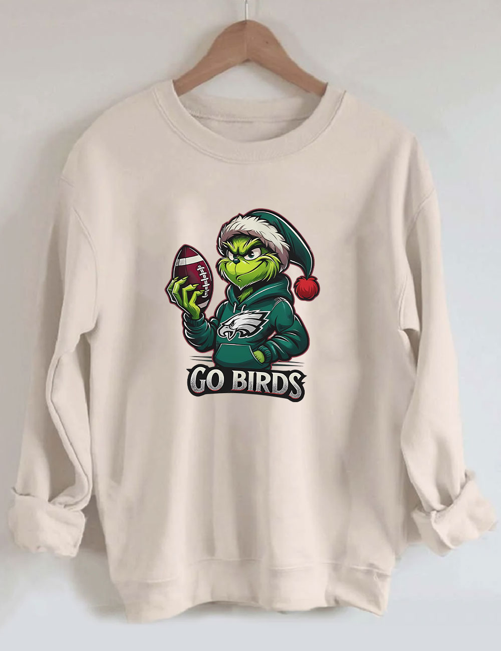 Go Birds Christmas Grinch Football Sweatshirt