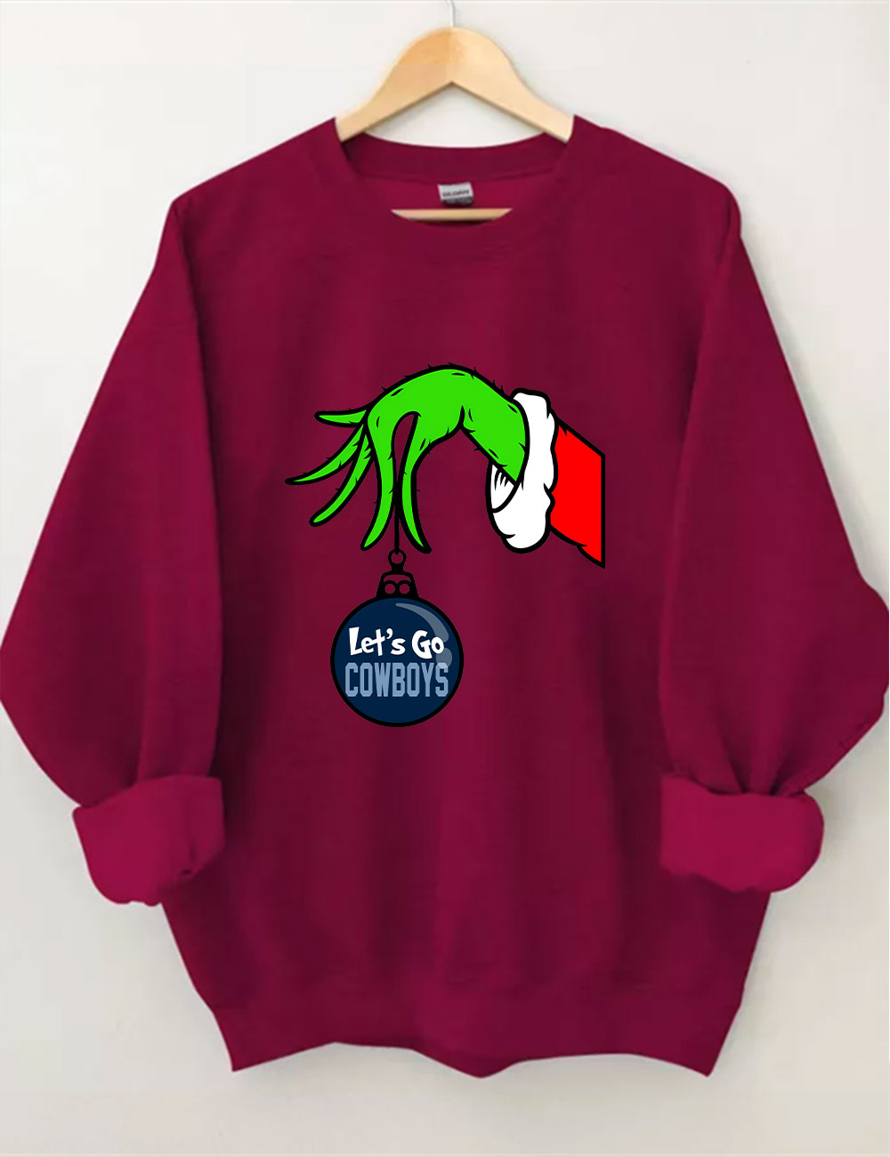 Grinch Cowboys Christmas Sweatshirt