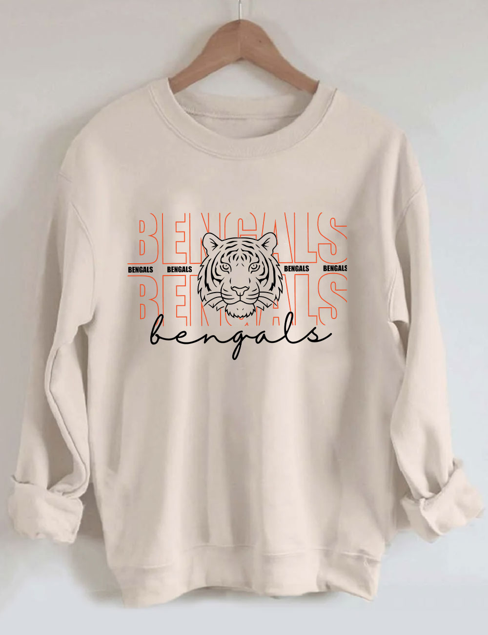 Bengals Tiger Funny Football Sweatshirt