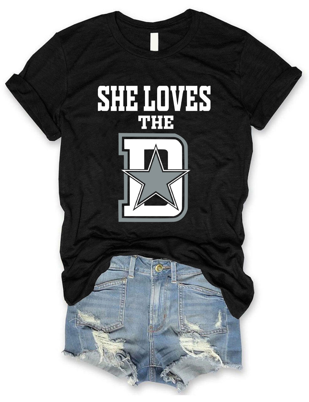 She Loves The Dallas Cowboys Football T-Shirt