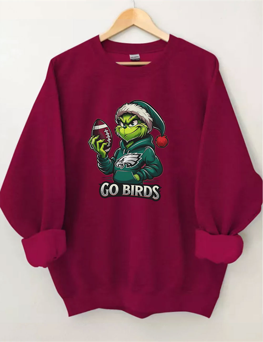 Go Birds Christmas Grinch Football Sweatshirt