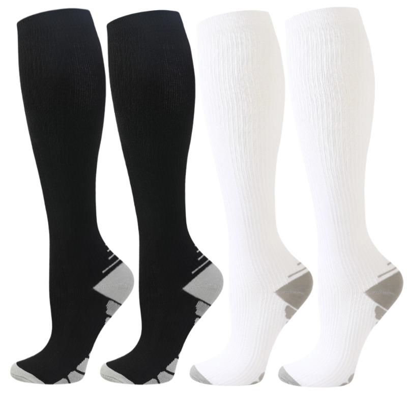 Knee-high Sports Socks for Men and Women - 4 Pairs Socks