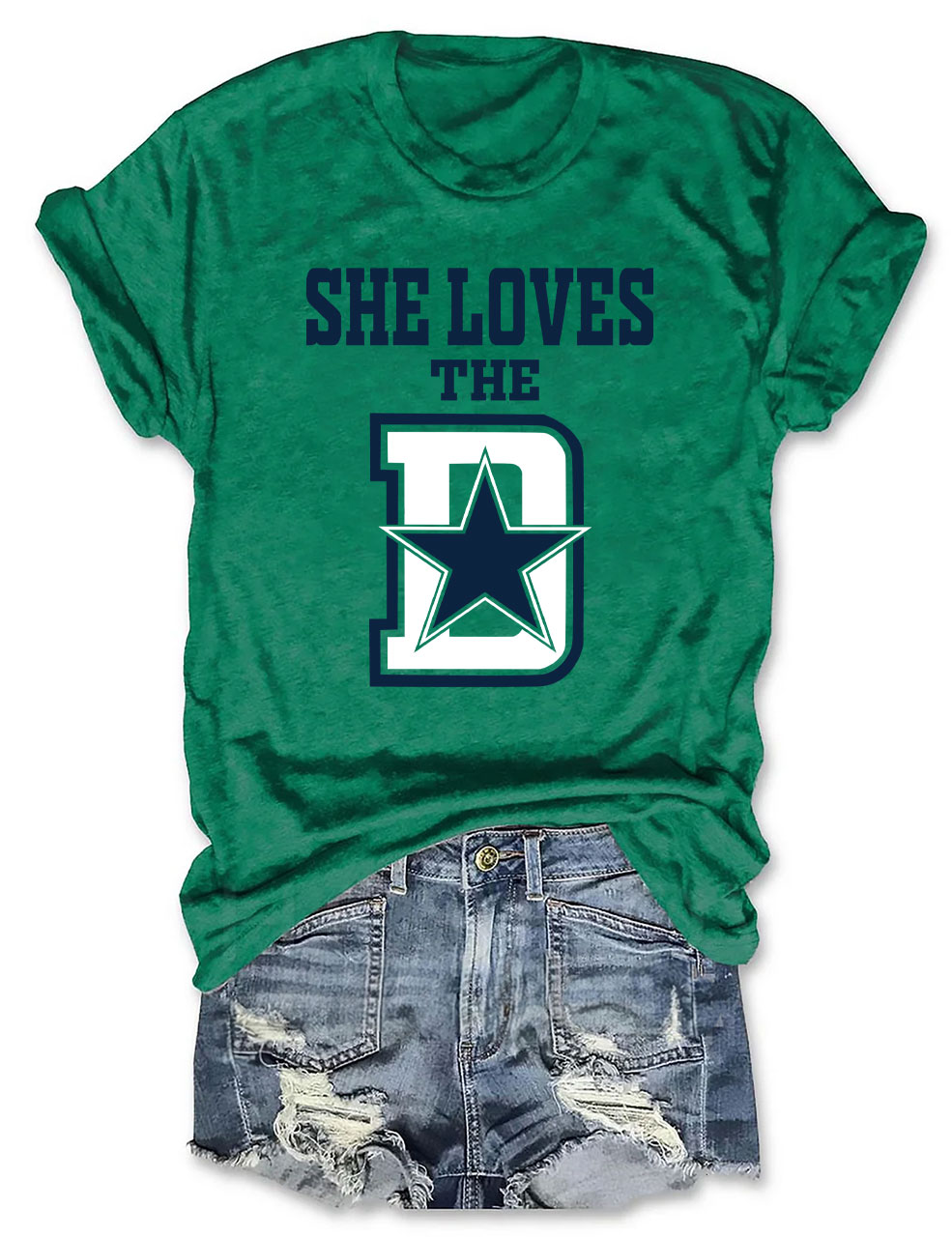 She Loves The Dallas Cowboys Football T-Shirt