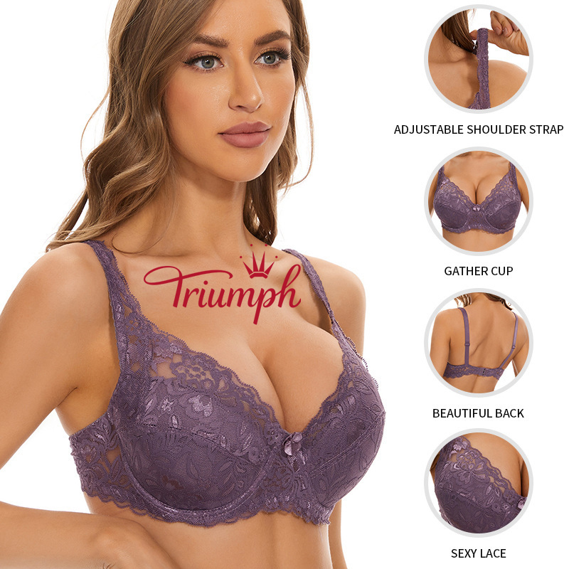 [3 κομμάτια. 43 €] Δαντελένιο σουτιέν Triumph [75-105]