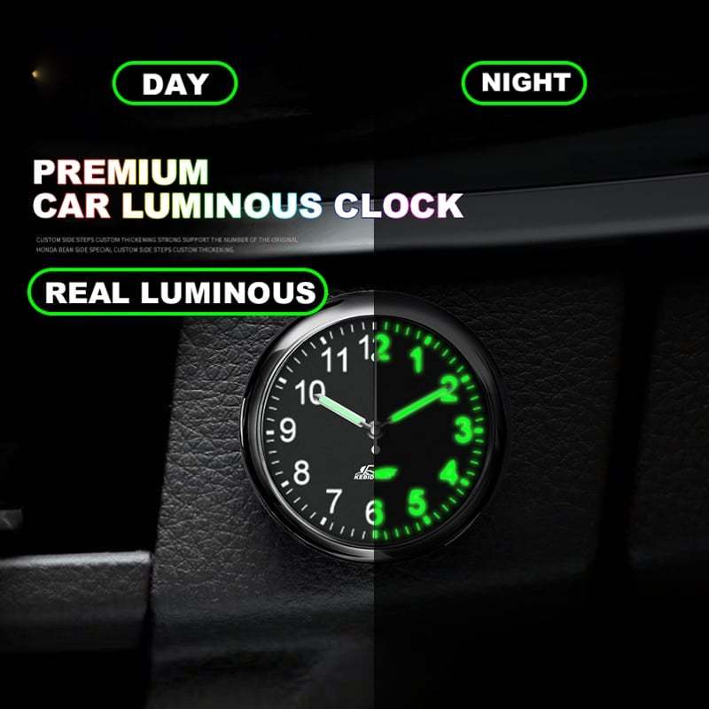 🔥Presente vintage - Mini relógio decorativo luminoso para carro/motocicleta/máquina de costura