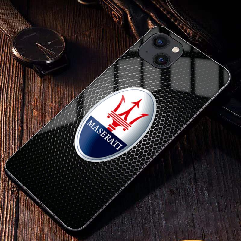 Etui na telefon komórkowy z logo samochodu, model niestandardowy, dowolny model samochodu, model telefonu komórkowego, pełna seria Apple