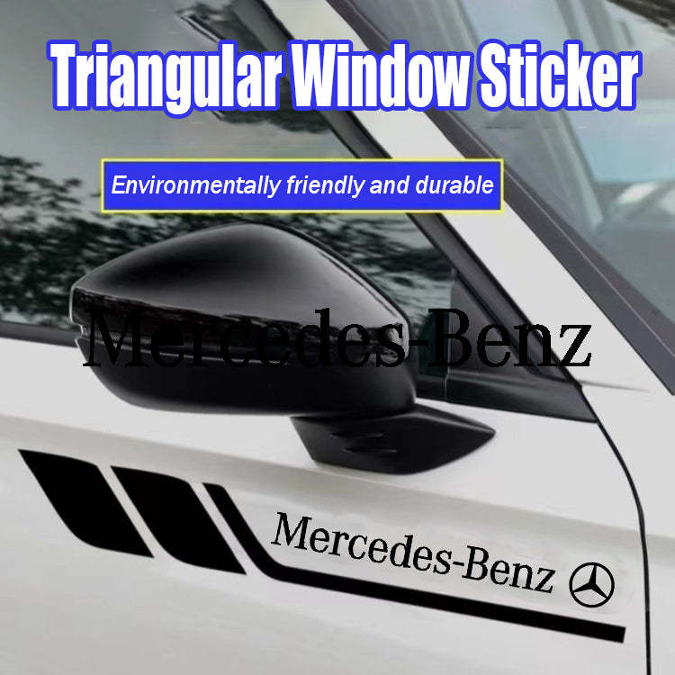🔥Novo adesivo triangular para janela de carroceria🔥（ 📣Estilos opcionais podem ser personalizados com o logotipo do carro）