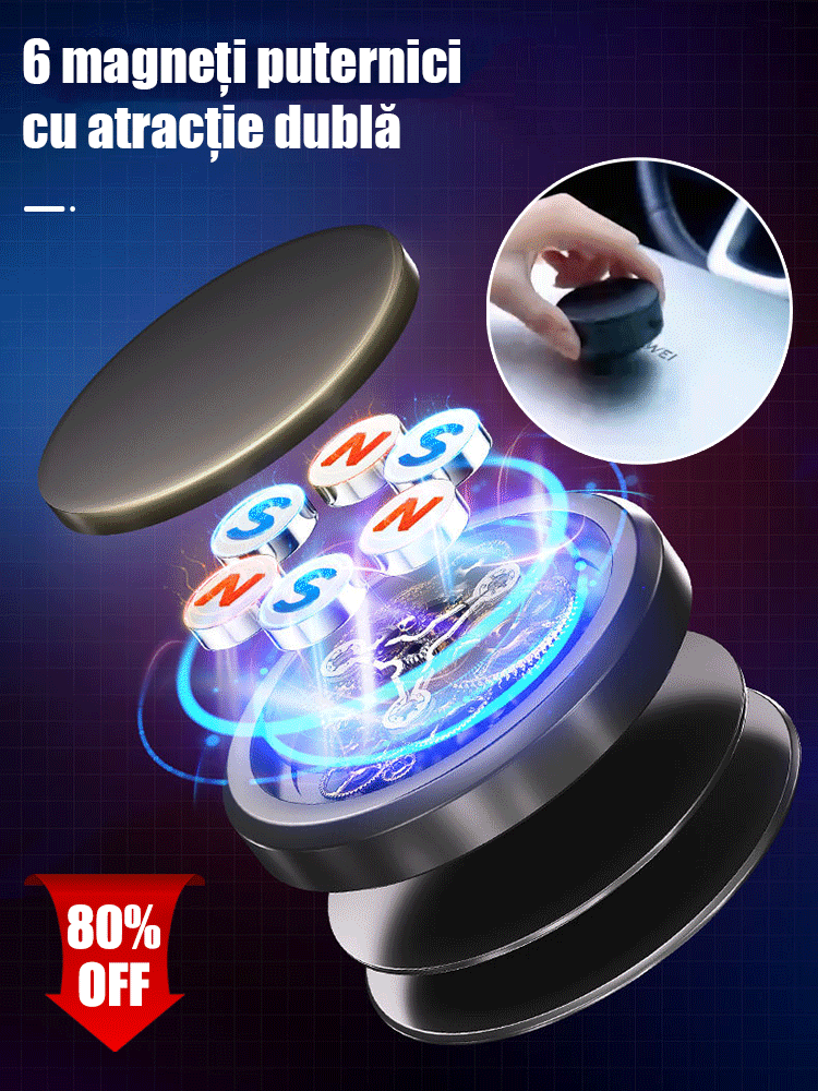 Wielofunkcyjny magnetyczny uchwyt na telefon antygrawitacyjny