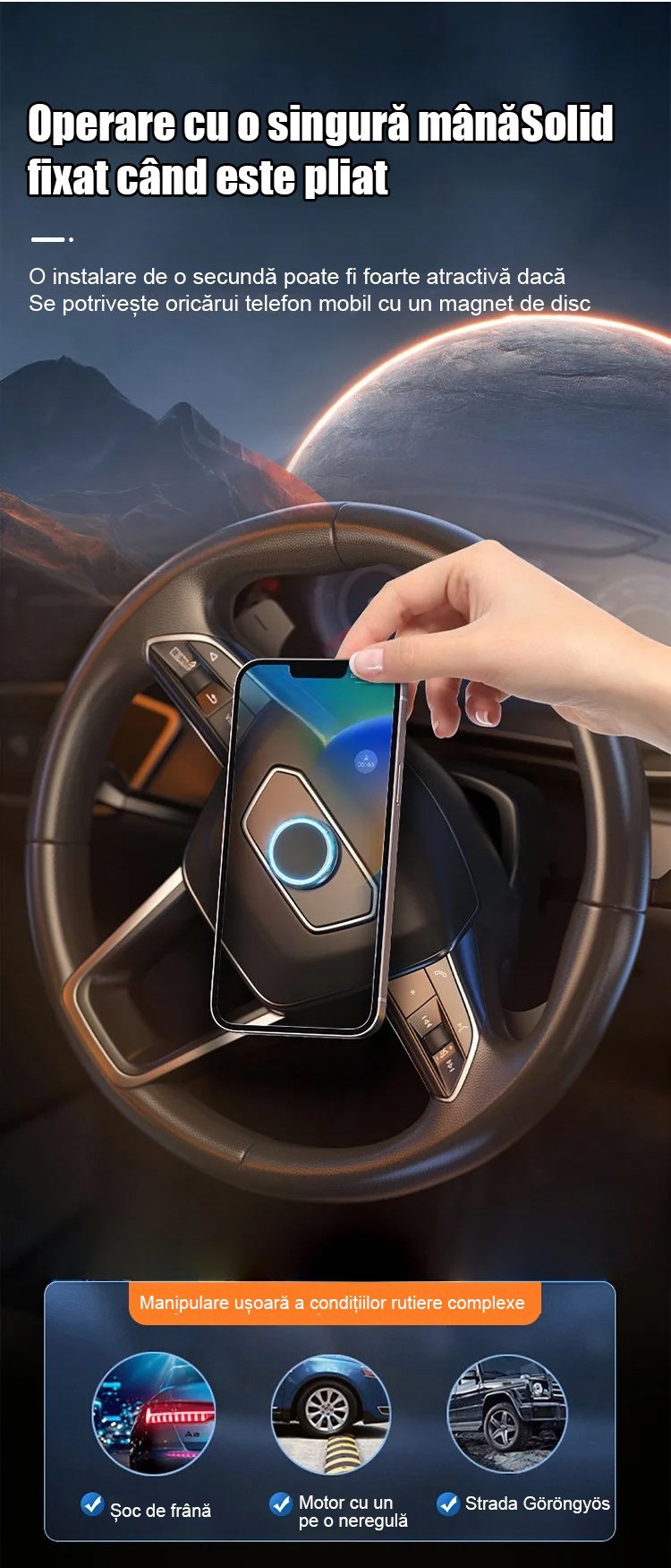 Wielofunkcyjny magnetyczny uchwyt na telefon antygrawitacyjny