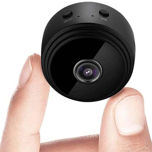 BEZPRZEWODOWA KAMERA MINI HD Mini kamera szpiegowska została zaprojektowana tak, aby była mała, kompaktowa i dyskretna, aby umożliwić ukryty monitoring.
