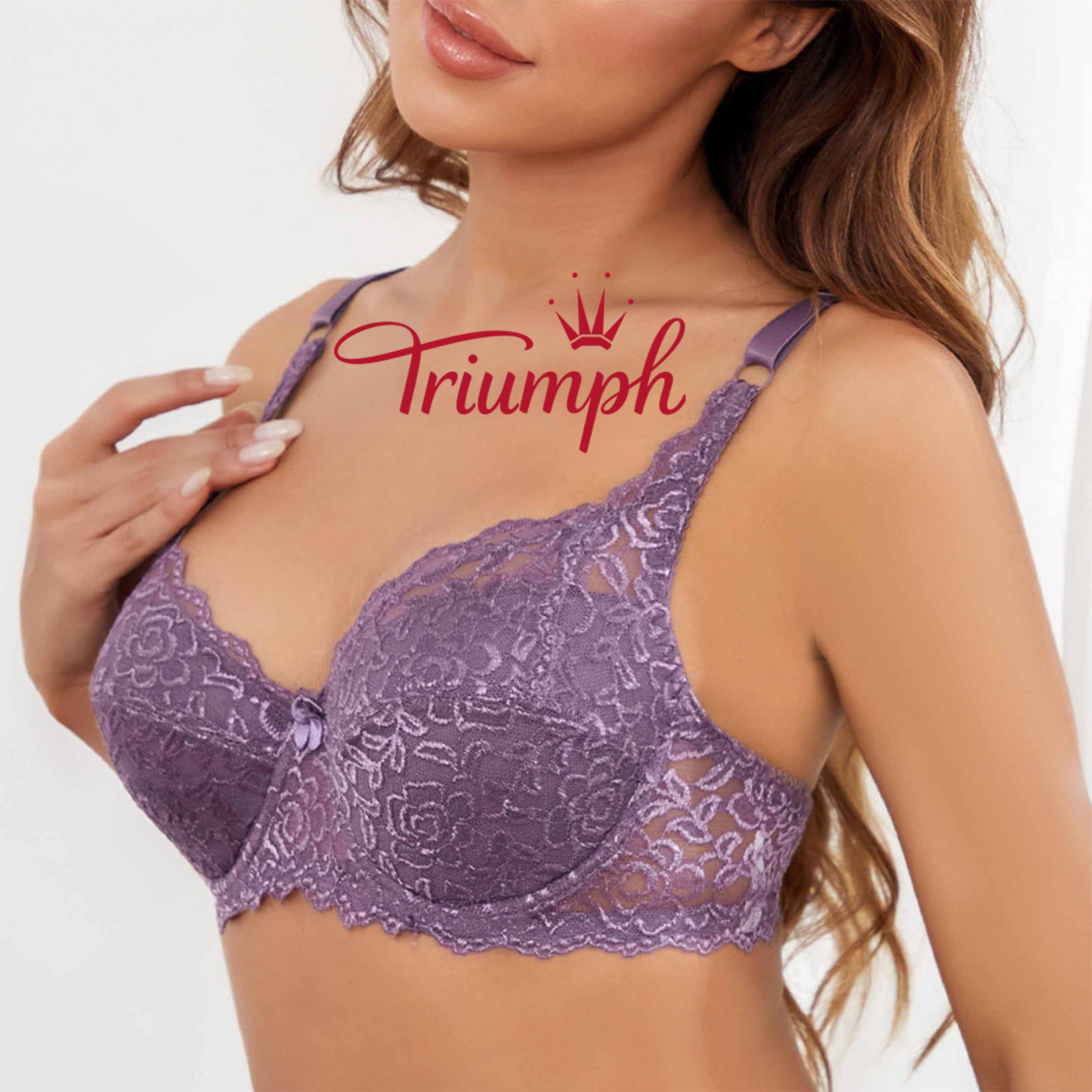 [3 sztuki] Koronkowy biustonosz Triumph [75-105]