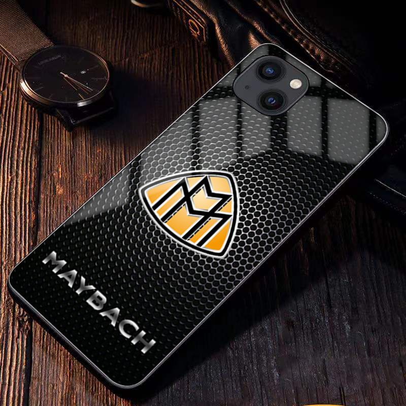 Etui na telefon komórkowy z logo samochodu, model niestandardowy, dowolny model samochodu, model telefonu komórkowego, pełna seria Apple