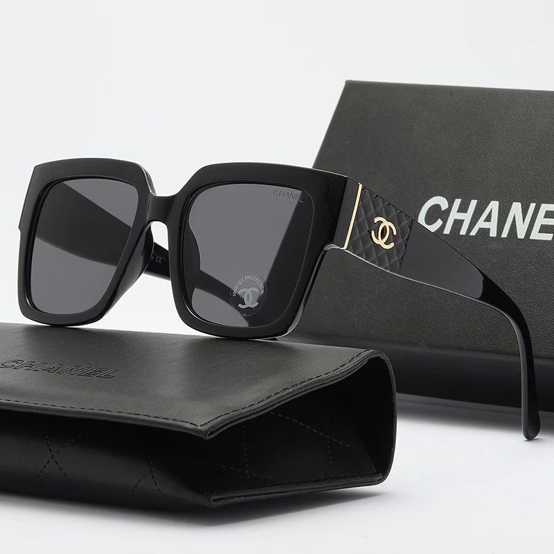 Γνήσια γυαλιά ηλίου CHANEL 2024【Θήκη γυαλιών + ποτήρια】
