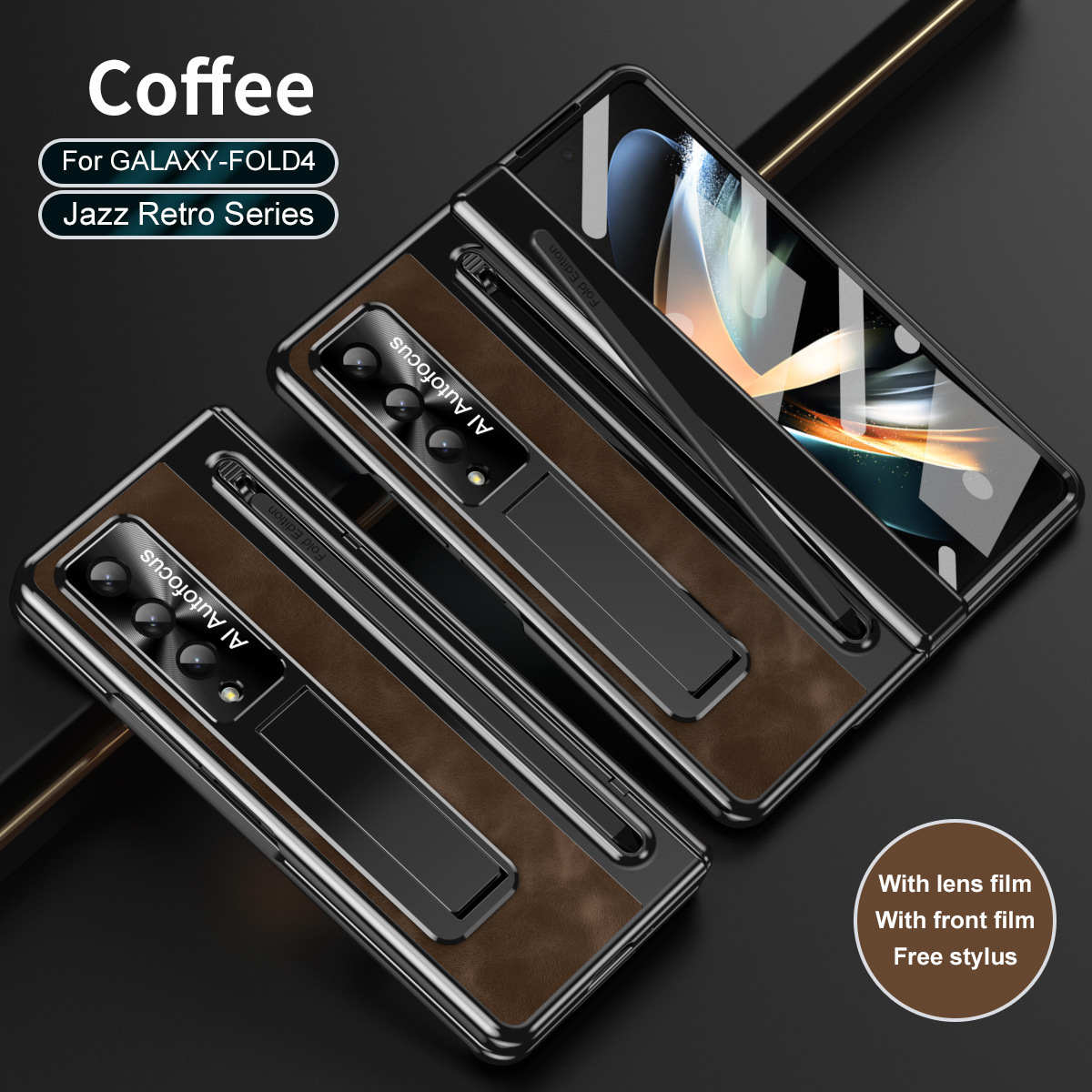 Nadaje się do etui na telefon komórkowy Samsung Zfold FOLD4 składana oficjalna folia na pióro wielofunkcyjne etui ochronne zapobiegające upadkowi