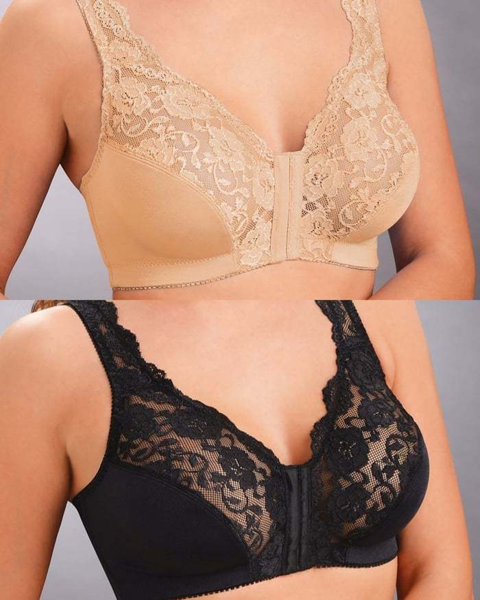 🎁Gorąca wyprzedaż noworoczna 2024🎁💖Haczyki z przodu, elastyczna koronka, super-lift – WSZYSTKO W JEDNYM BIUSTONOSZKU!