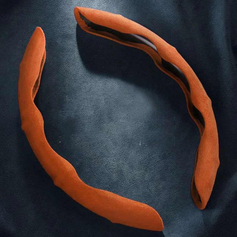 Suede steering wheel cover for your vehicle