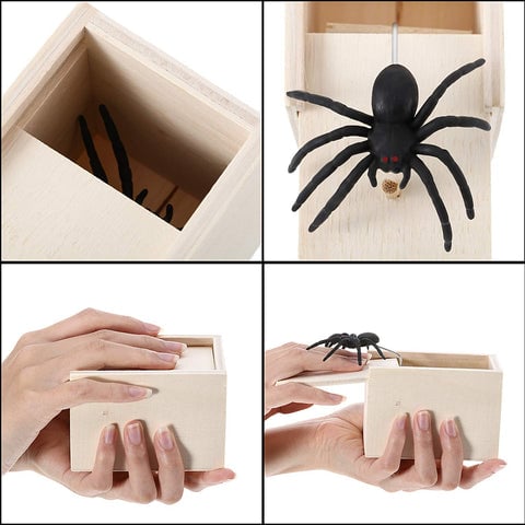 Szuper vicces, őrült tréfa ajándékdoboz pók 🎁Különleges ajándékok barátoknak/családnak!