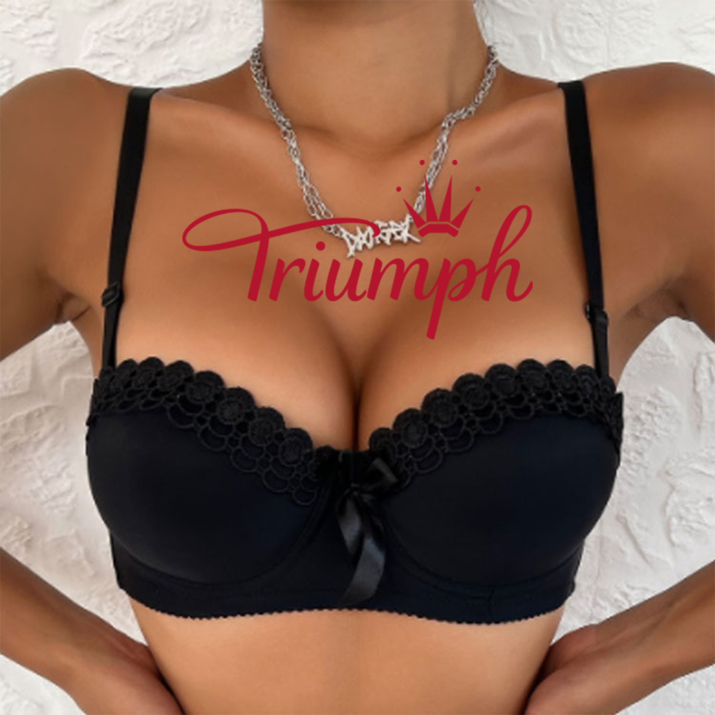 Triumph® - 3 temp.💖50% rabatu✨2024 nowy haftowany koronkowy biustonosz plus size【65A-120H】